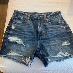 American eagle high waisted jean shorts